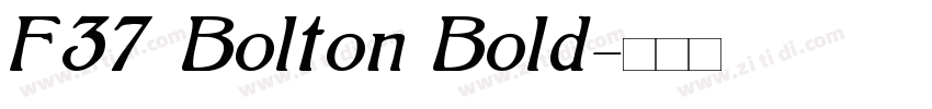 F37 Bolton Bold字体转换